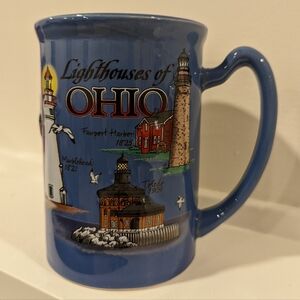 Blue Ohio Lighthouses Mug